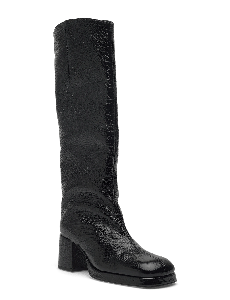 MIISTA - Tundra Black Grain Tall Boots - há stígvél - black - 0