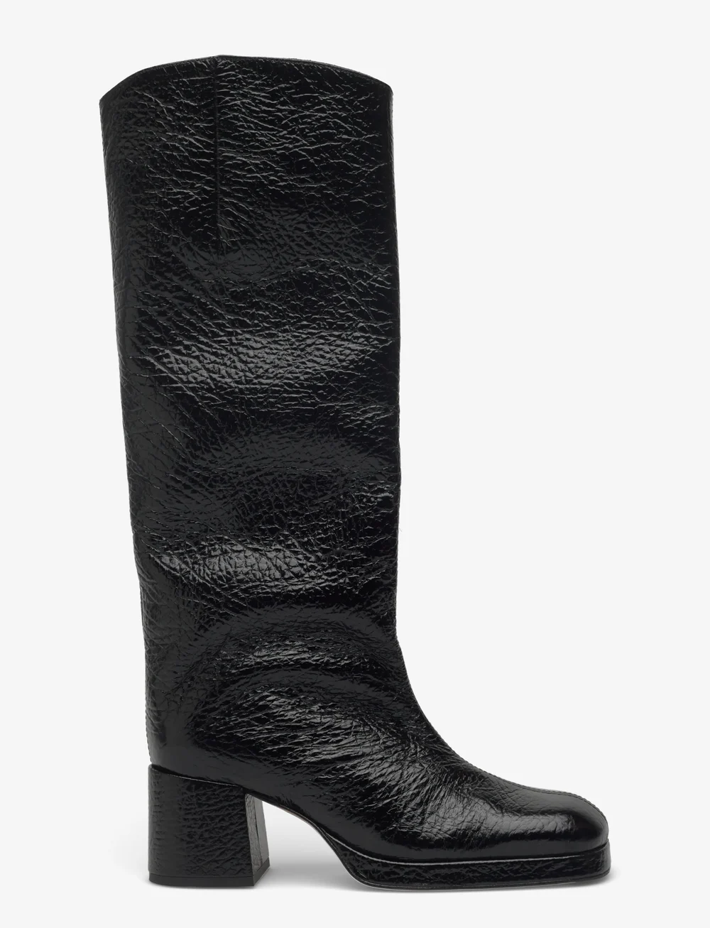 MIISTA - Tundra Black Grain Tall Boots - langskaftede - black - 1