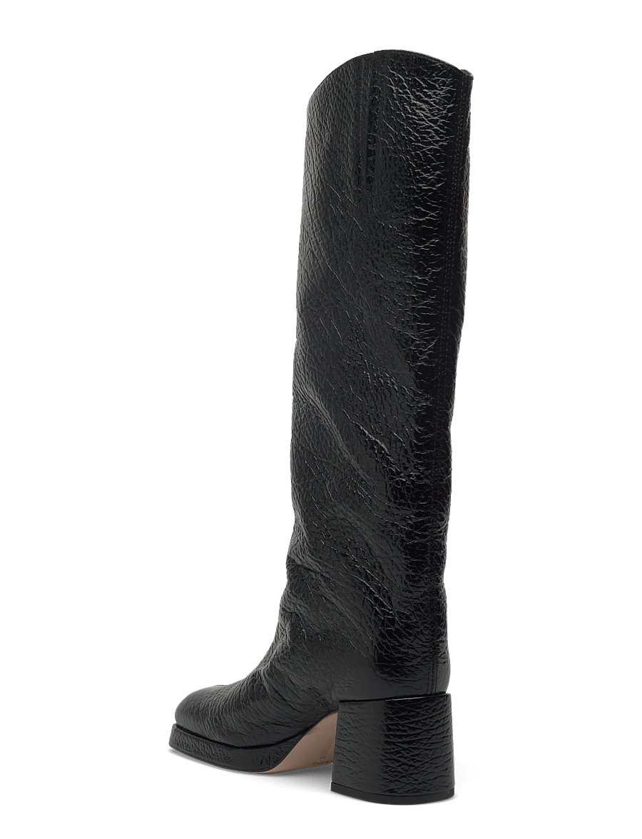MIISTA - Tundra Black Grain Tall Boots - há stígvél - black - 2