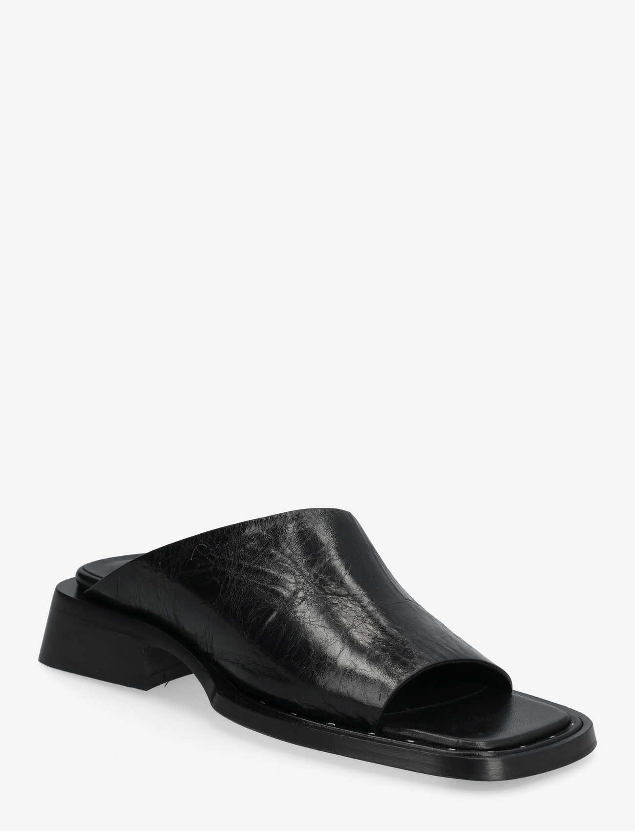MIISTA - Alendra Black Asymmetric Sandals - black - 0