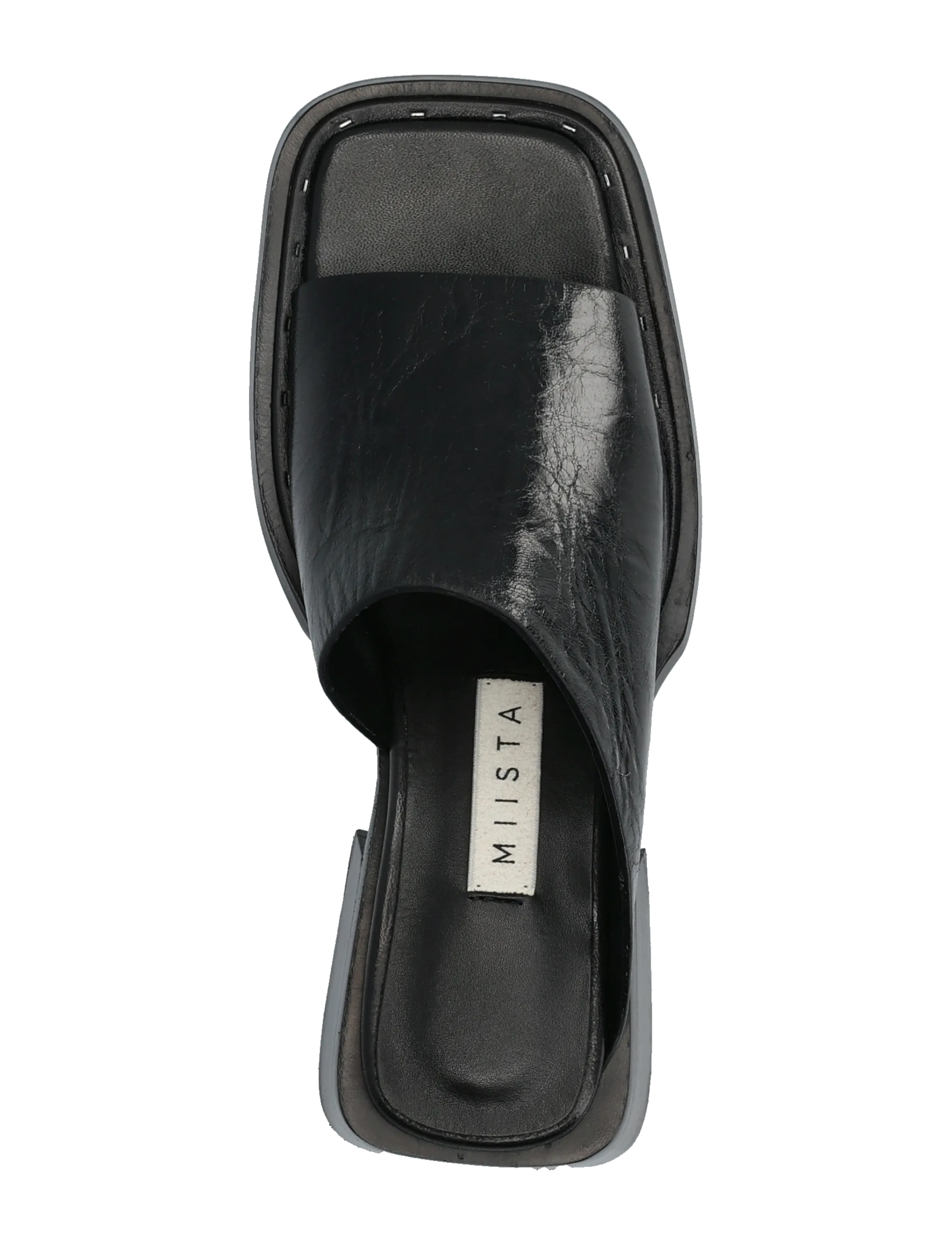 MIISTA - Alendra Black Asymmetric Sandals - black - 3