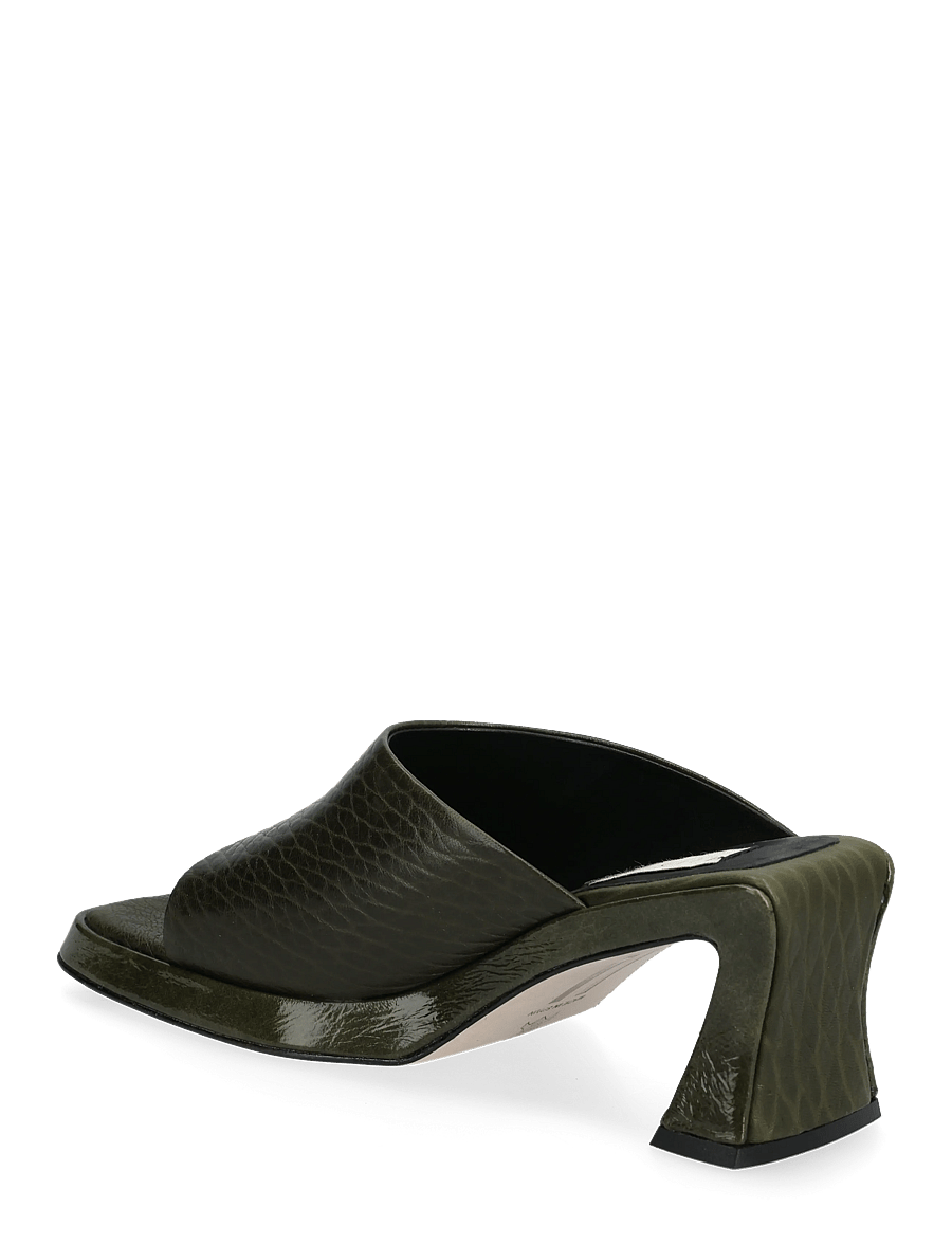 MIISTA - Sonali Khaki Asymmetric Sandals - mules med hæle - khaki - 2
