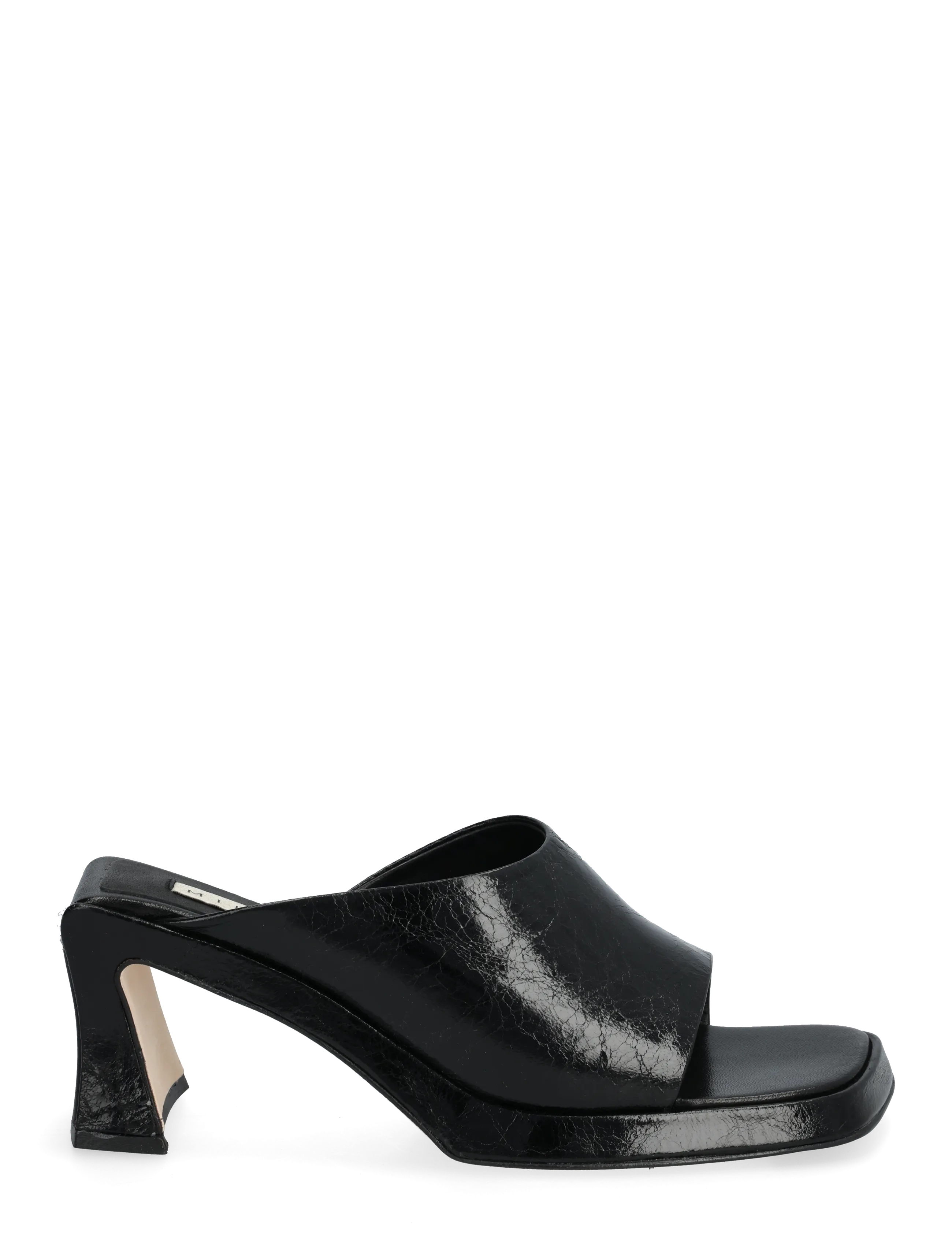 MIISTA - Sonali Black Asymmetric Sandals - mules med klack - black - 1