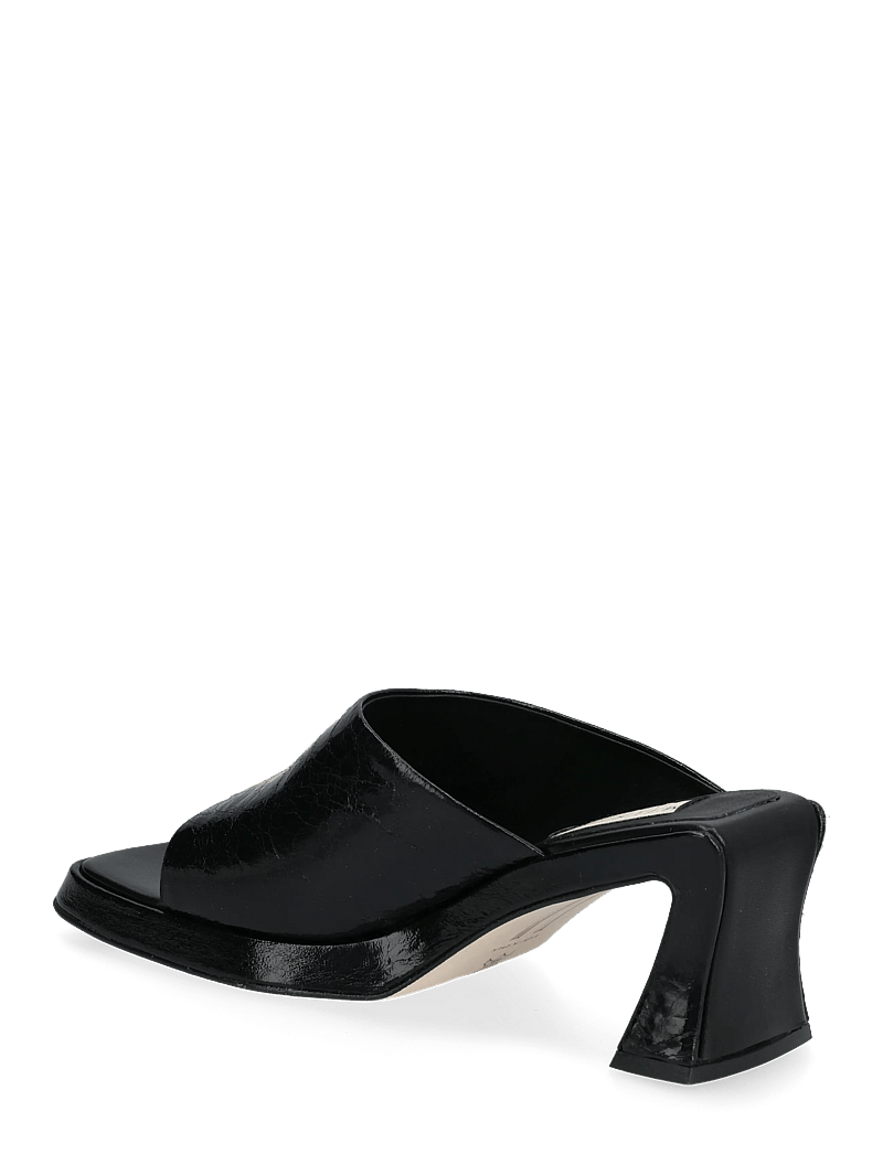 MIISTA - Sonali Black Asymmetric Sandals - pantoletten mit absätzen - black - 2