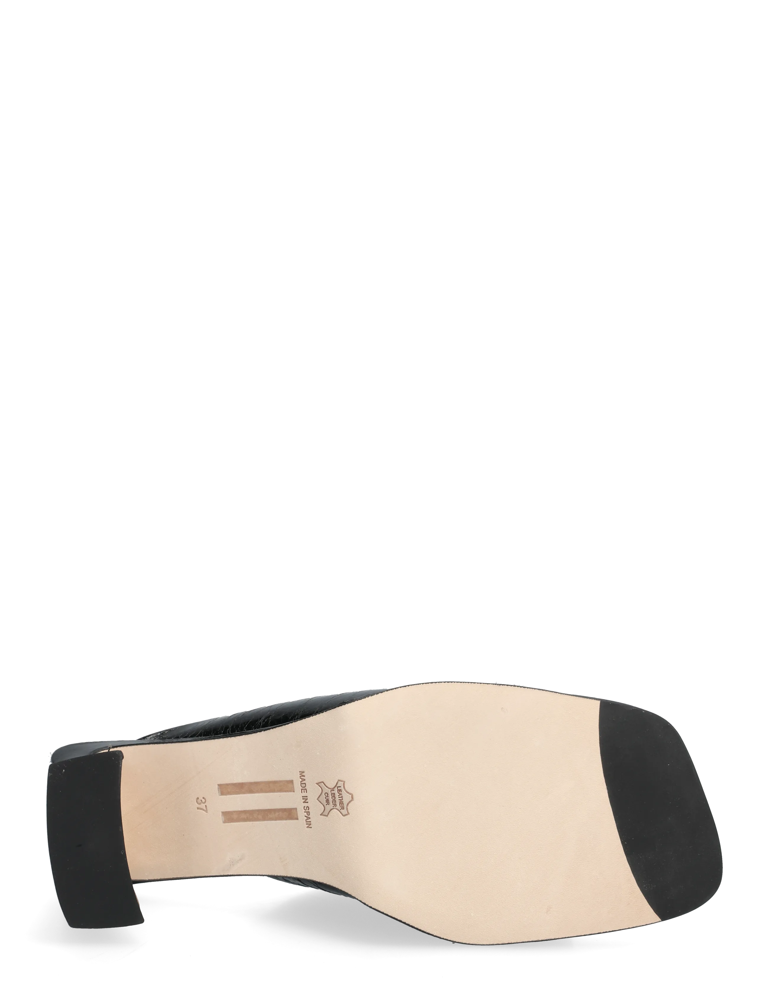 MIISTA - Sonali Black Asymmetric Sandals - mules med klack - black - 4