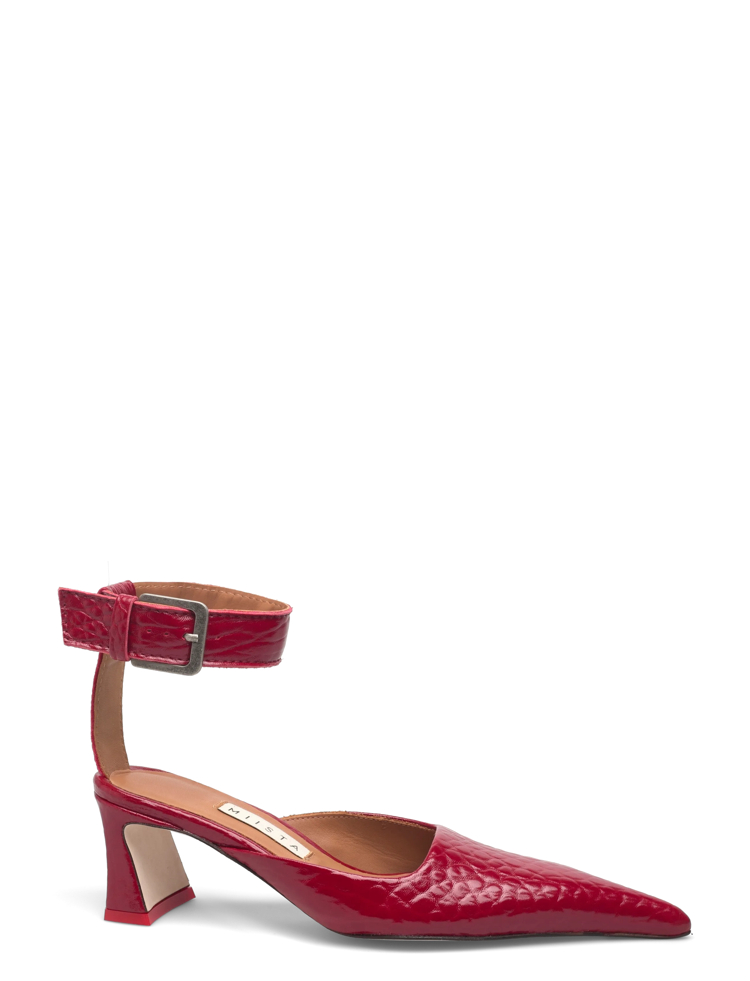 MIISTA - Qori Red Ankle Strap Sandals - sandaletten - red - 1