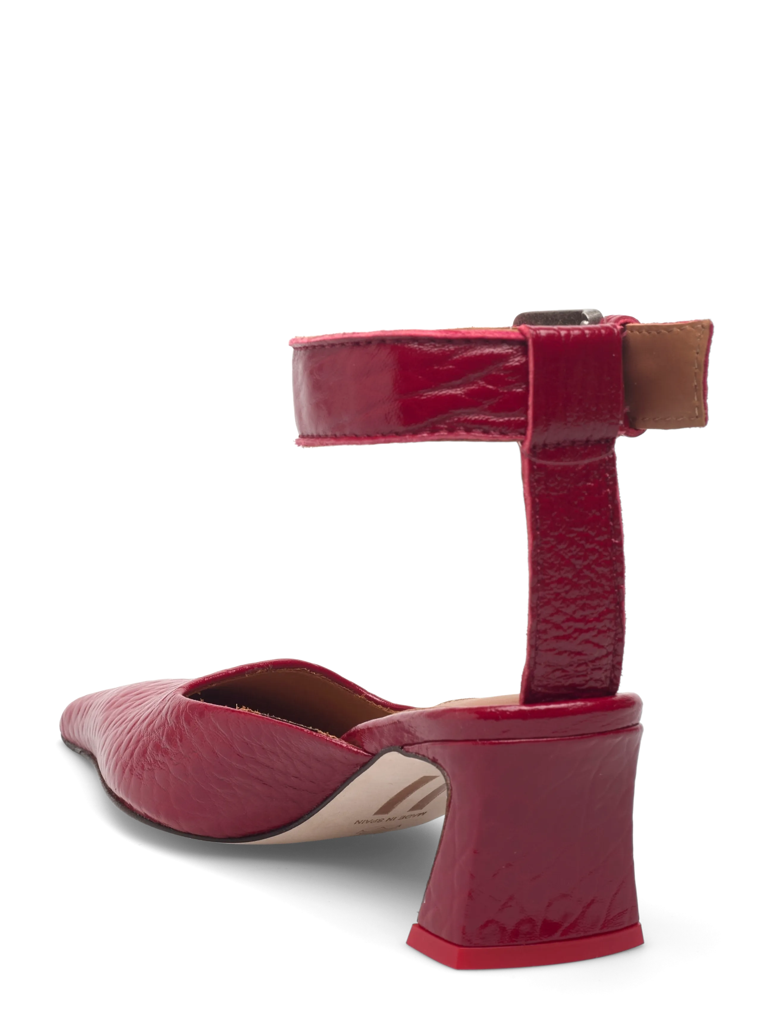 MIISTA - Qori Red Ankle Strap Sandals - sandaletten - red - 2