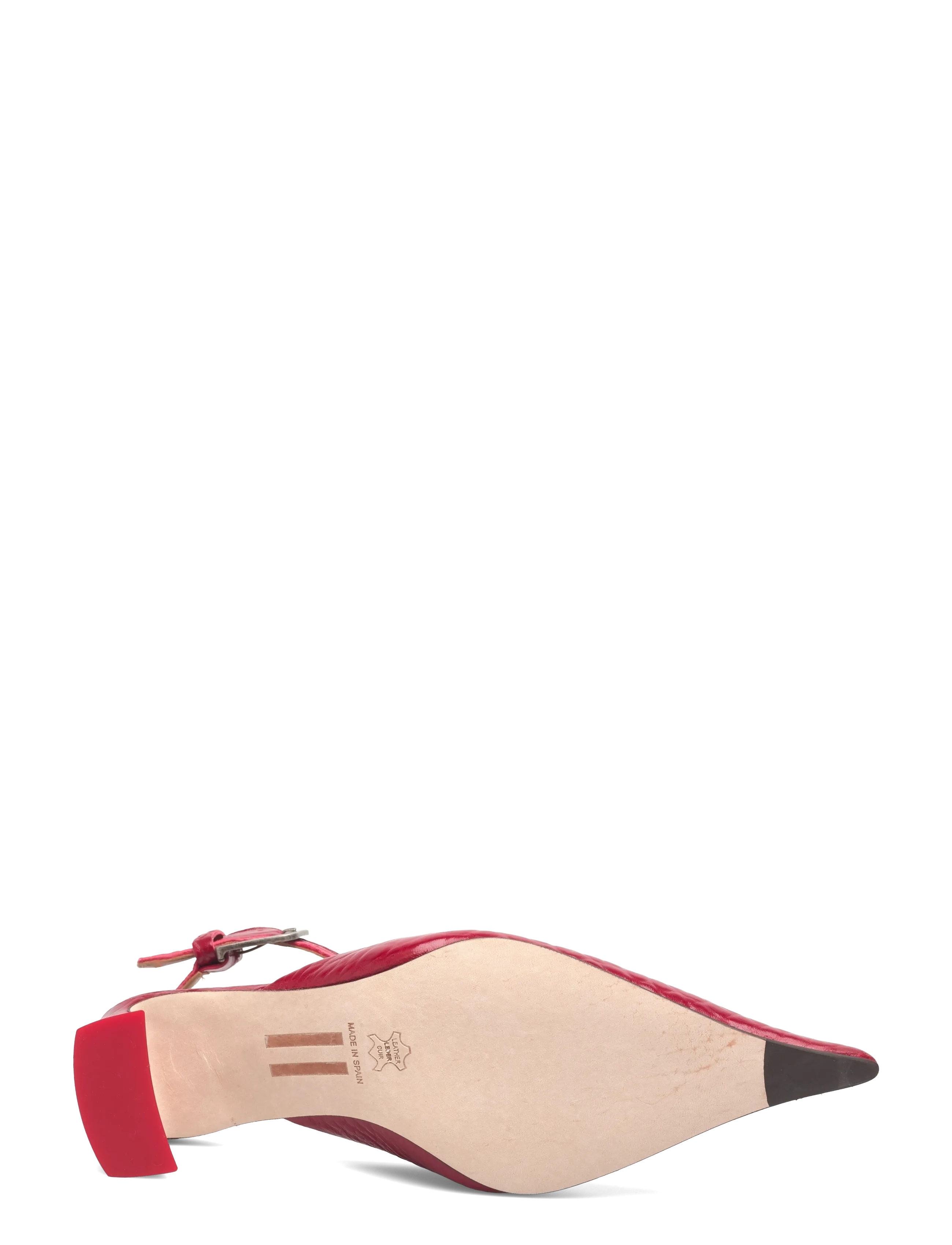 MIISTA - Qori Red Ankle Strap Sandals - sandaletten - red - 4