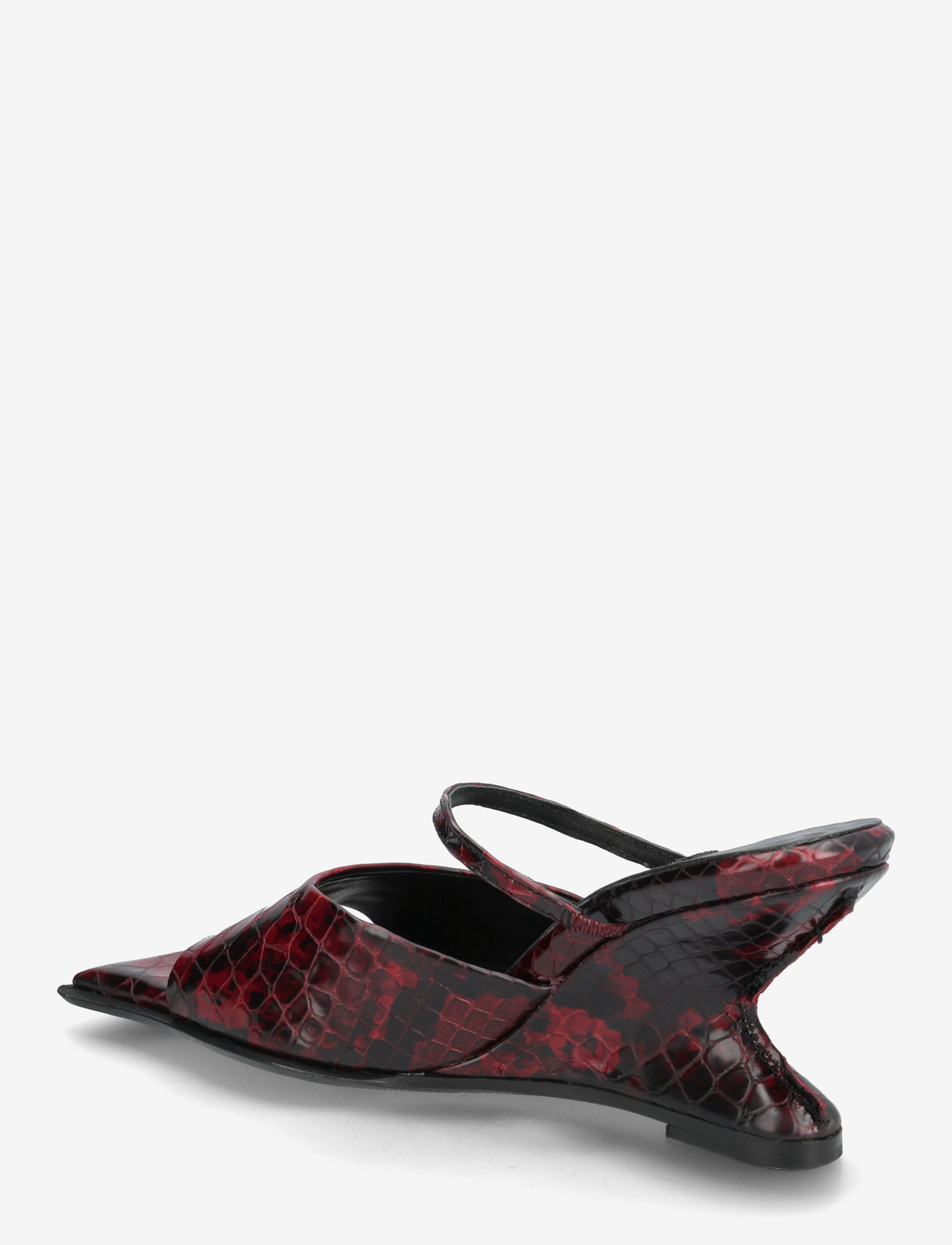 MIISTA - Egle Red Snake Sandals - heeled mules - red - 2