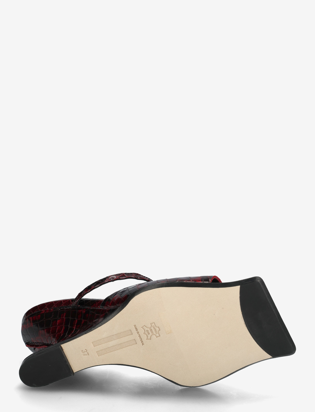 MIISTA - Egle Red Snake Sandals - heeled mules - red - 4