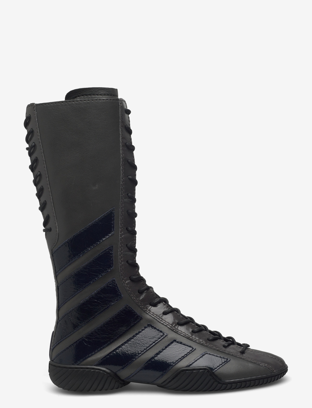 MIISTA - Imogen Grey Navy Lace Sneaker Boots - langskaftede - grey - 1