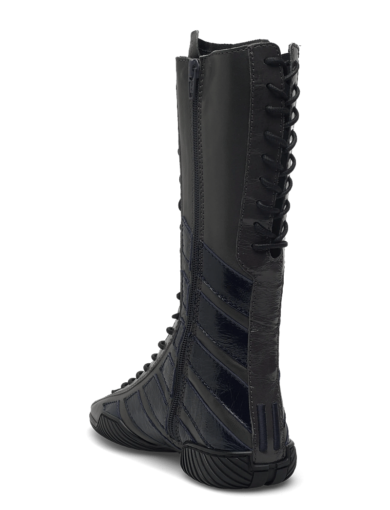 MIISTA - Imogen Grey Navy Lace Sneaker Boots - lange stiefel - grey - 2