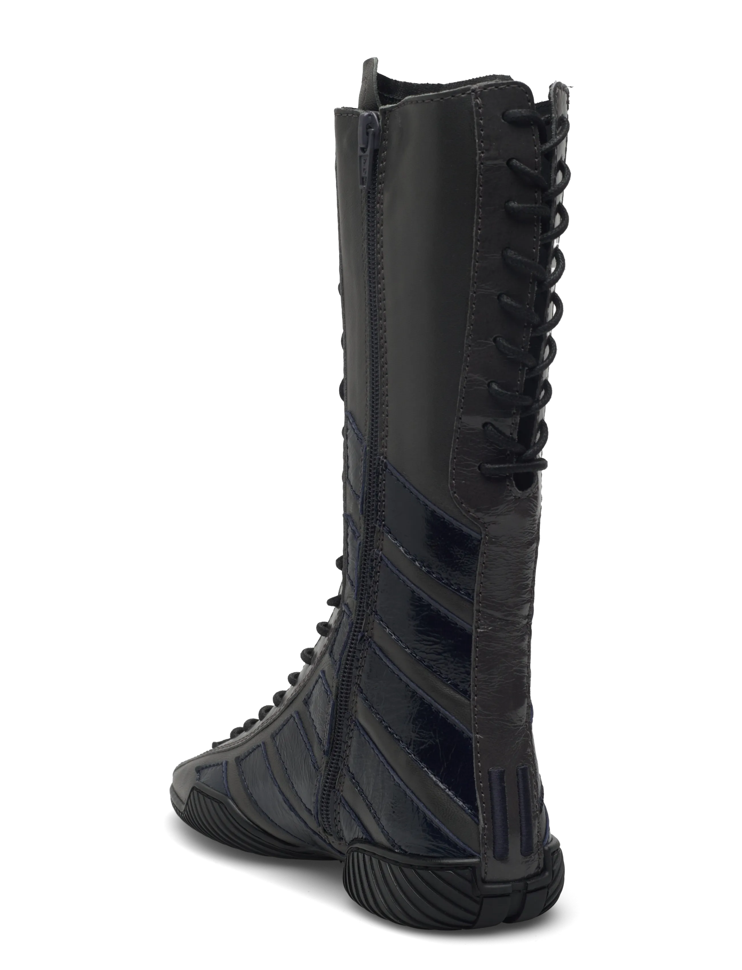 MIISTA - Imogen Grey Navy Lace Sneaker Boots - lange stiefel - grey - 2