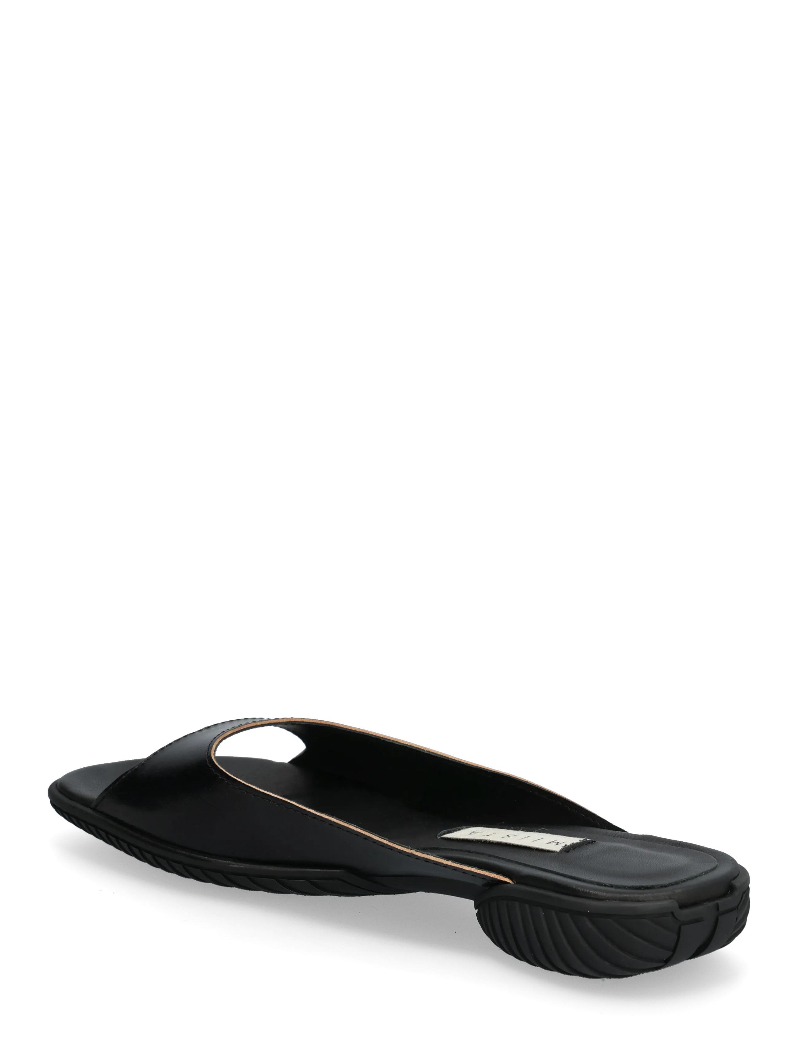 MIISTA - Yachay Black Slide Sandals - kontsata muula-stiilid jalanõud - black - 2