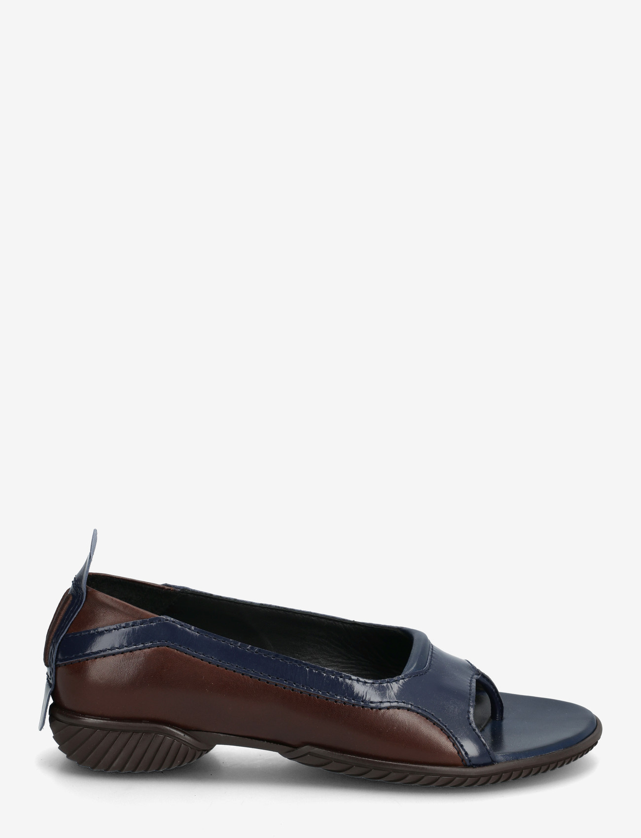 MIISTA - Loma Brown and Navy Thonge Ballerinas - płaskie sandały - brown - 1