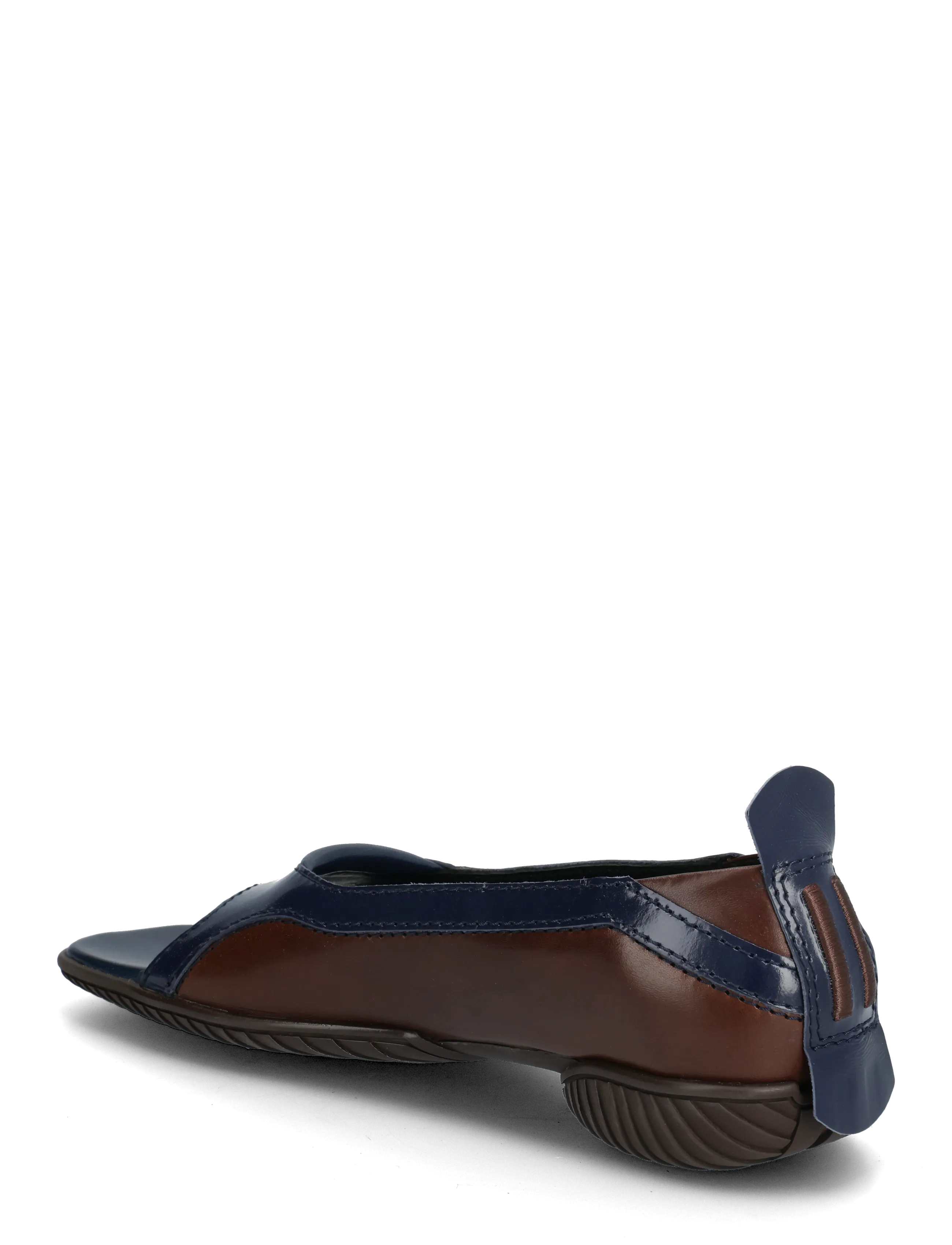 MIISTA - Loma Brown and Navy Thonge Ballerinas - ballerinaer - brown - 2