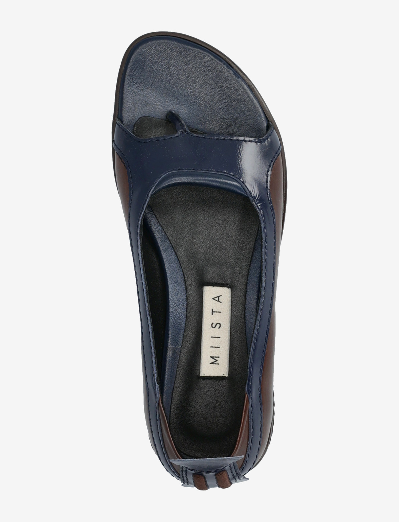 MIISTA - Loma Brown and Navy Thonge Ballerinas - płaskie sandały - brown - 3