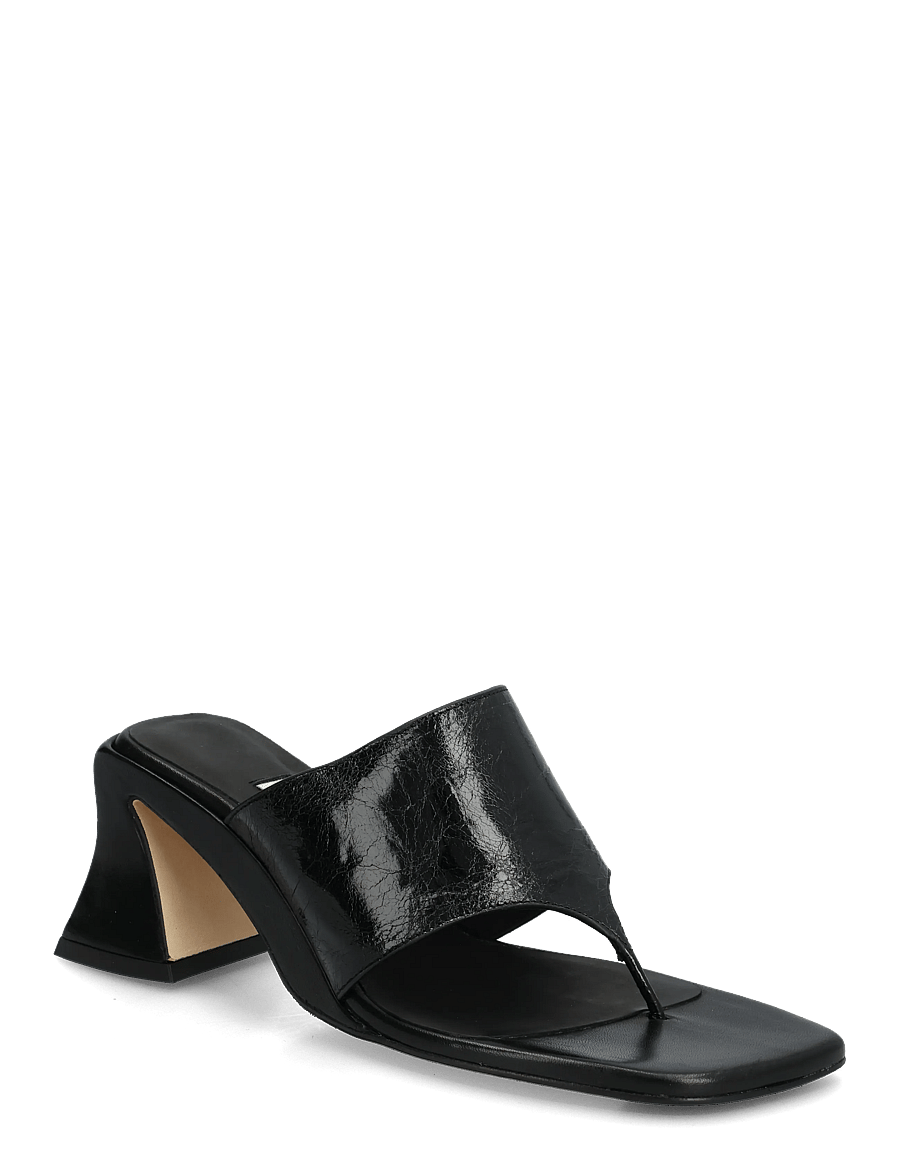MIISTA - Ernie Black Thonge Sandals - sandaler med hæl - black - 0