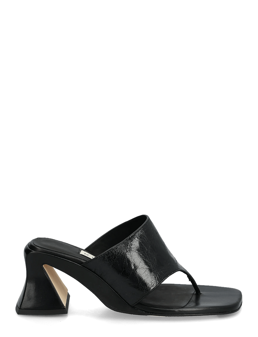 MIISTA - Ernie Black Thonge Sandals - sandaler med hæl - black - 1
