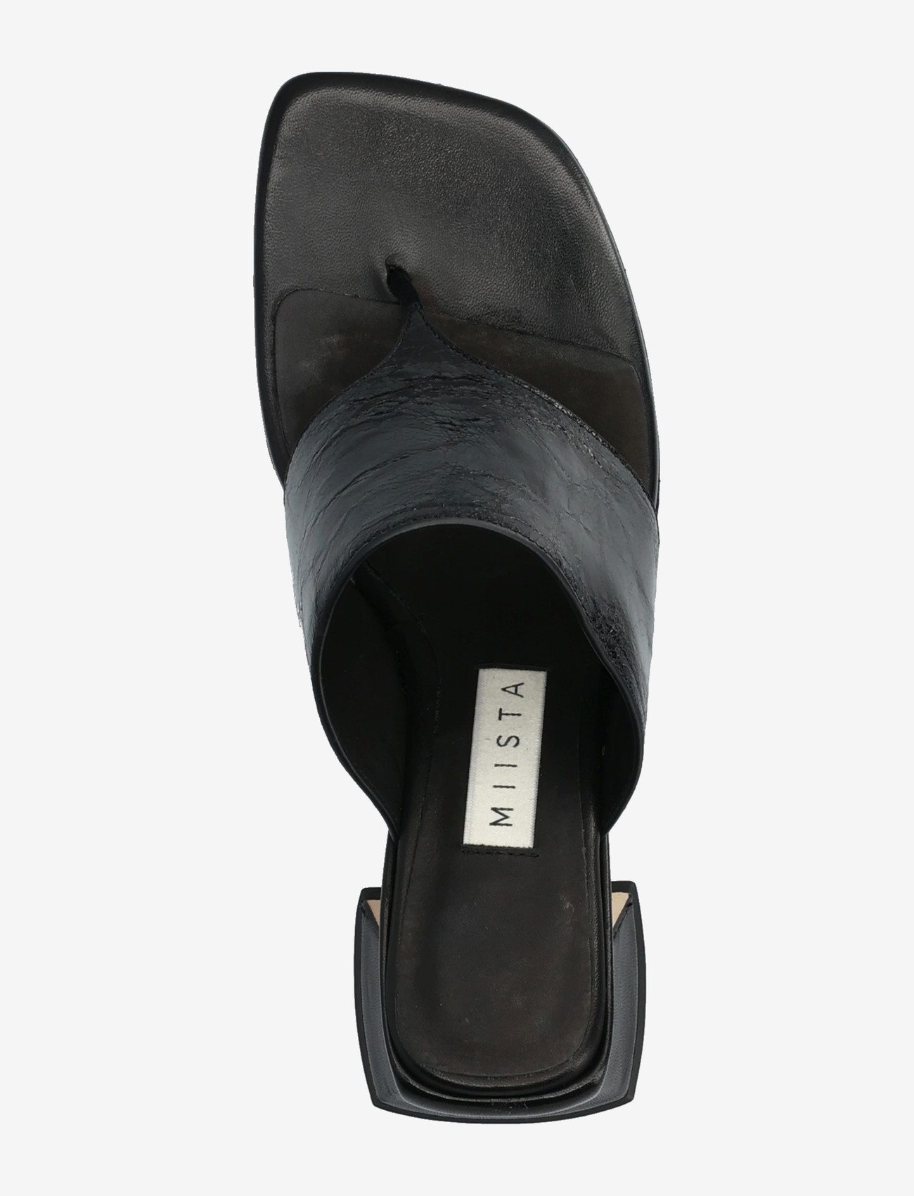 MIISTA - Ernie Black Thonge Sandals - heeled sandals - black - 3