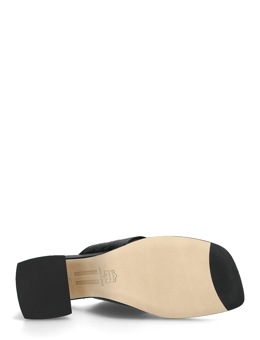 MIISTA - Ernie Black Thonge Sandals - sandaler med hæl - black - 4