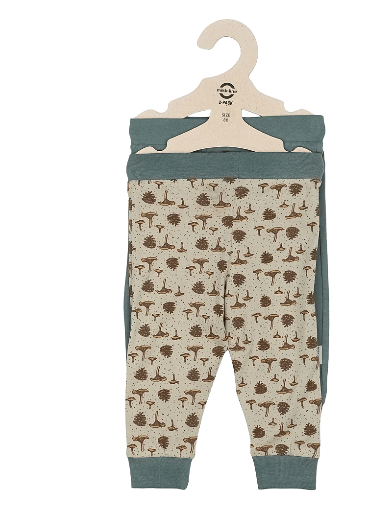 mikk-line - 2-Pack Legging - leggings - balsam green - 1