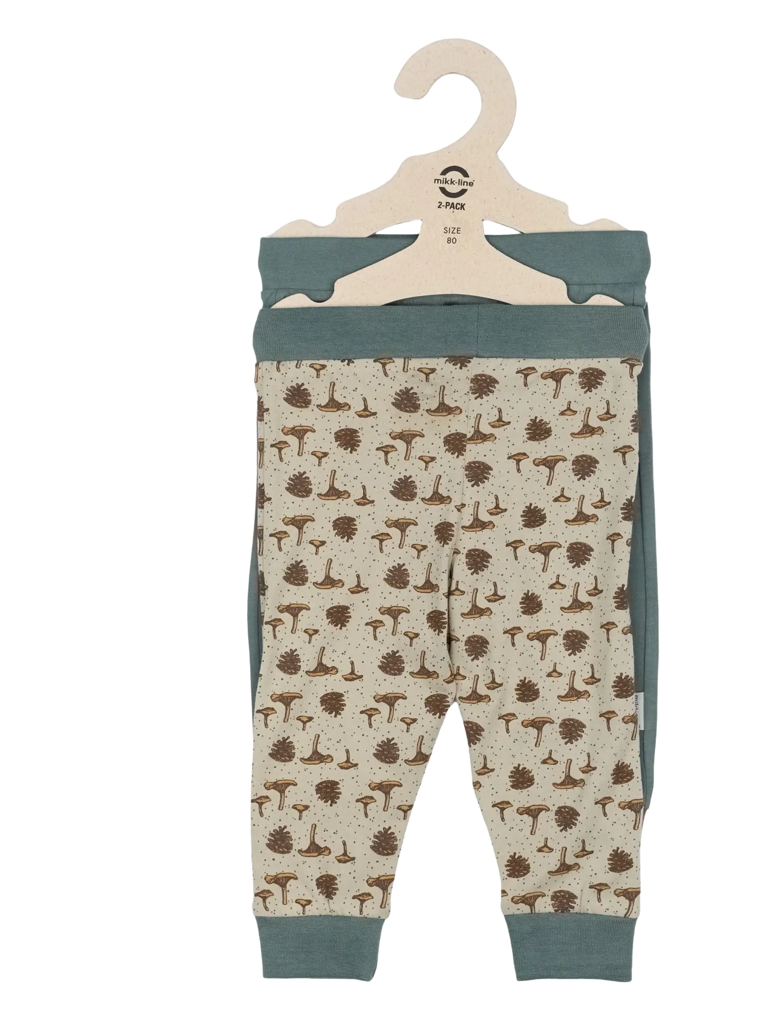 mikk-line - 2-Pack Legging - leggings - balsam green - 1