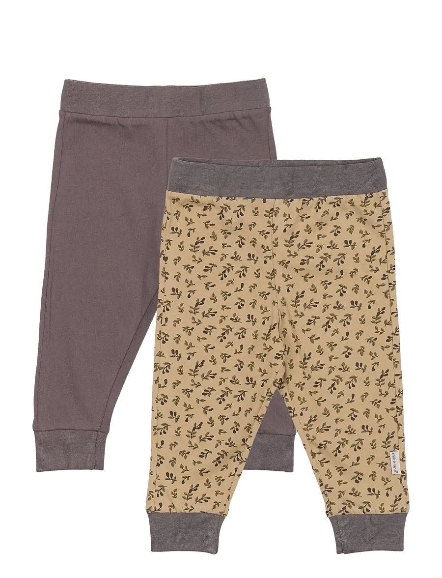 mikk-line - 2-Pack Legging - leggings - sparrow - 0