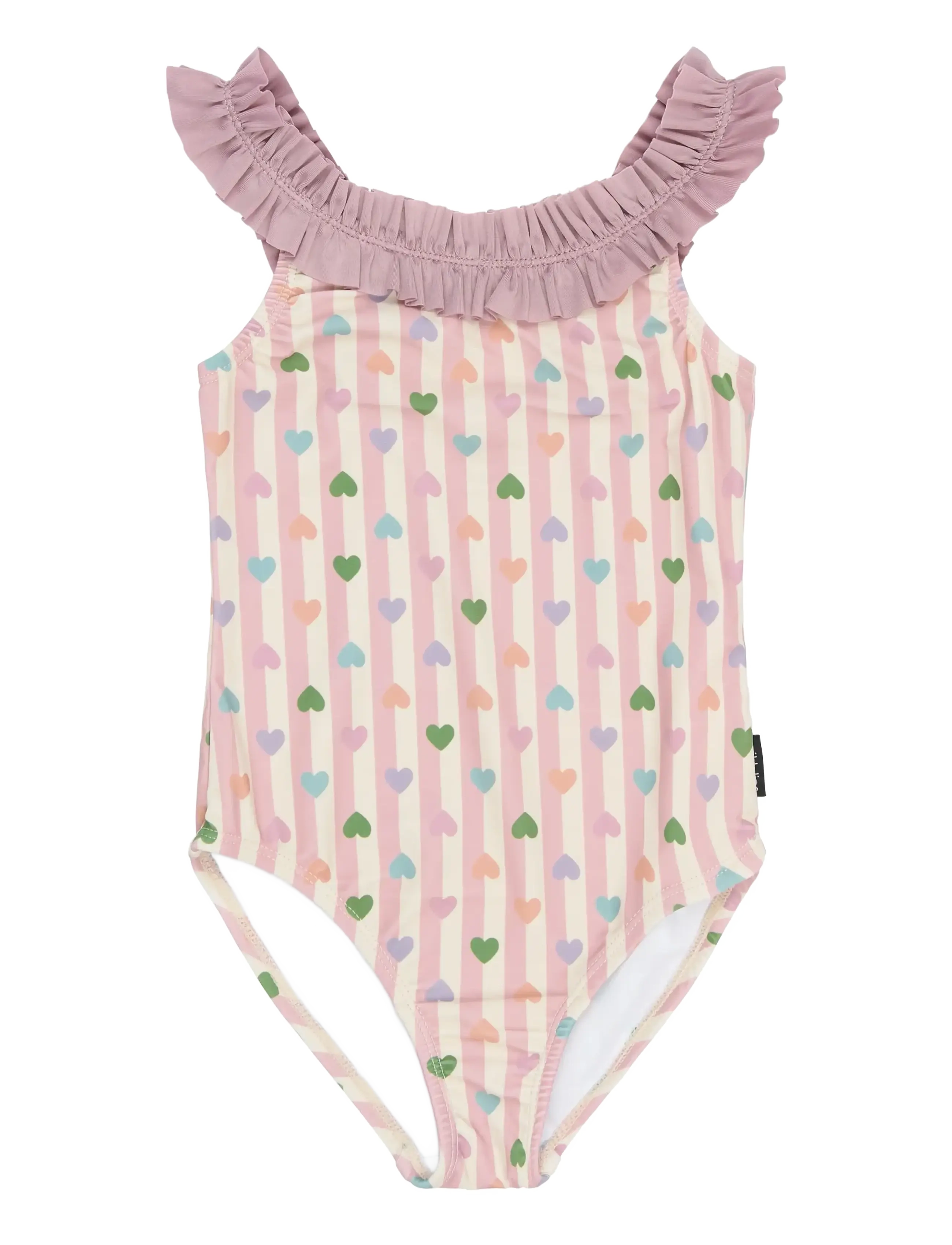 mikk-line Swimsuit UV Aop Recycled - Badedragter - HEART AOP / pink/rose