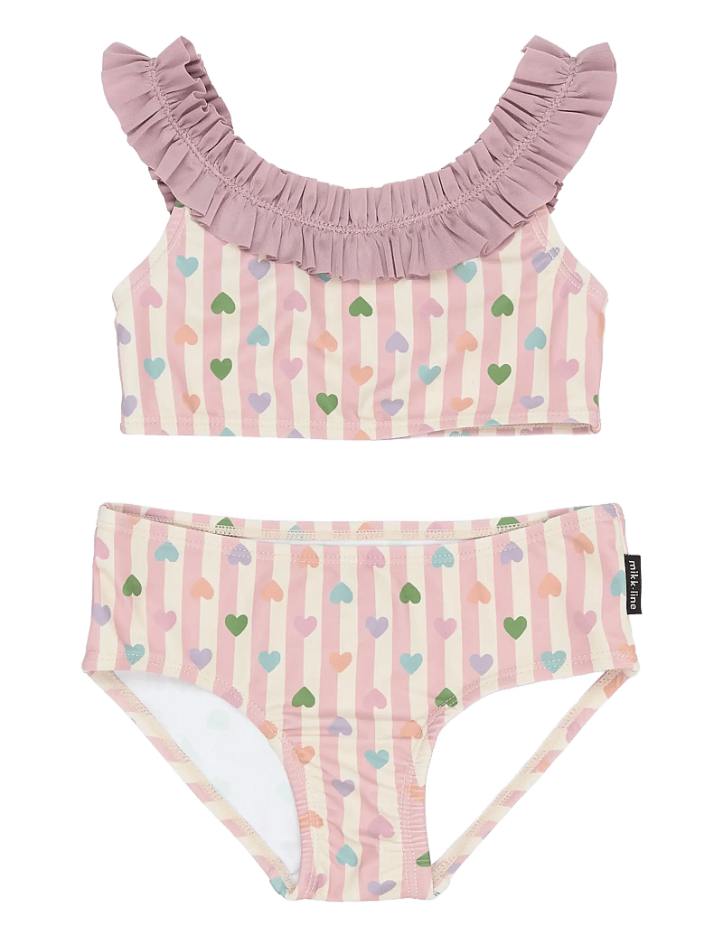mikk-line - Swim Bikini UV Aop - uv-kaitsega riided - heart aop - 1