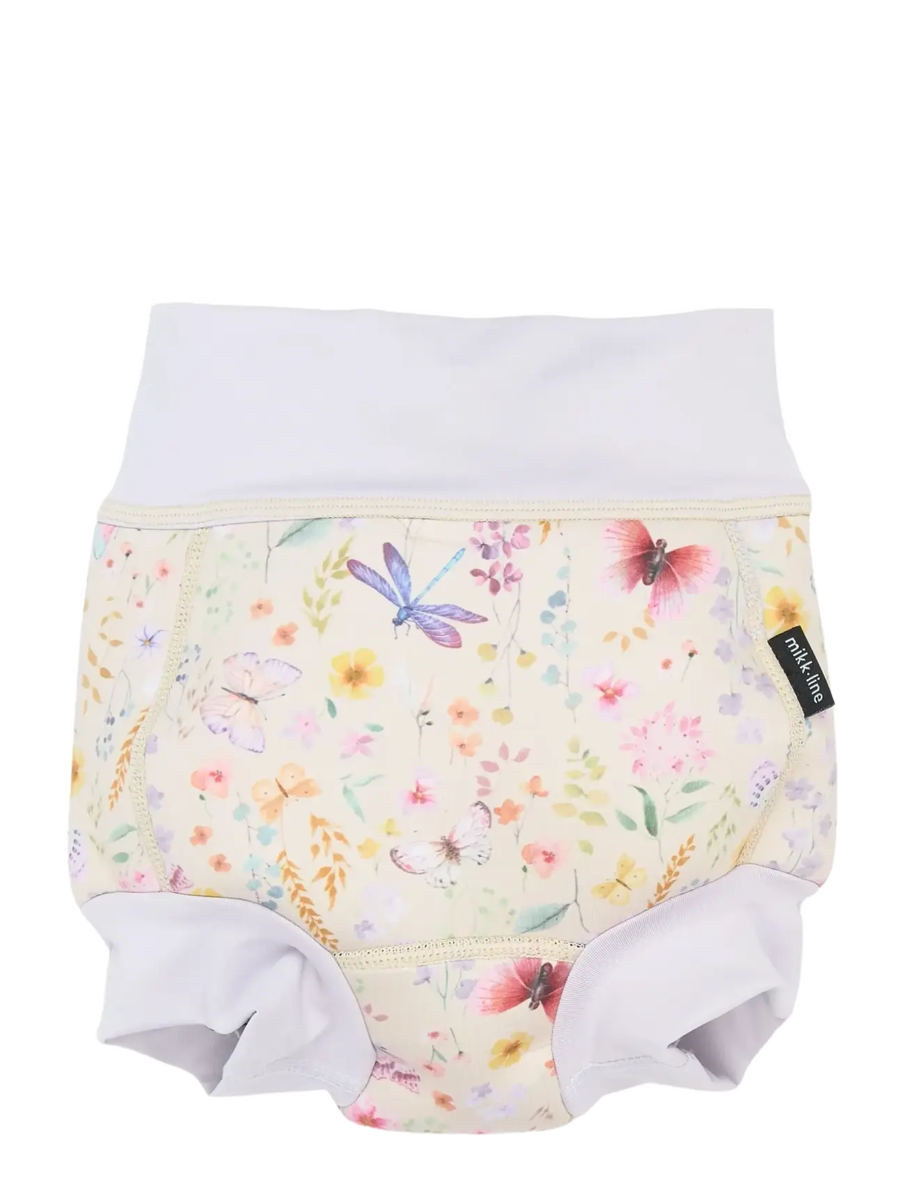mikk-line Swim Baby Pant Frill Aop - Mikk-line - BUTTERFLY AOP / white