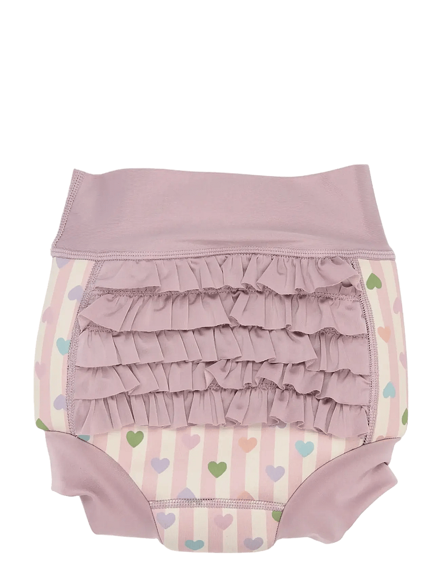 mikk-line - Swim Baby Pant Frill Aop - schwimmwindeln - heart aop - 2