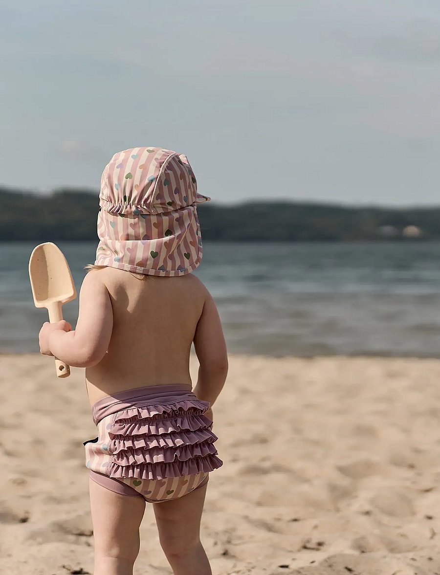 mikk-line - Swim Baby Pant Frill Aop - schwimmwindeln - heart aop - 0
