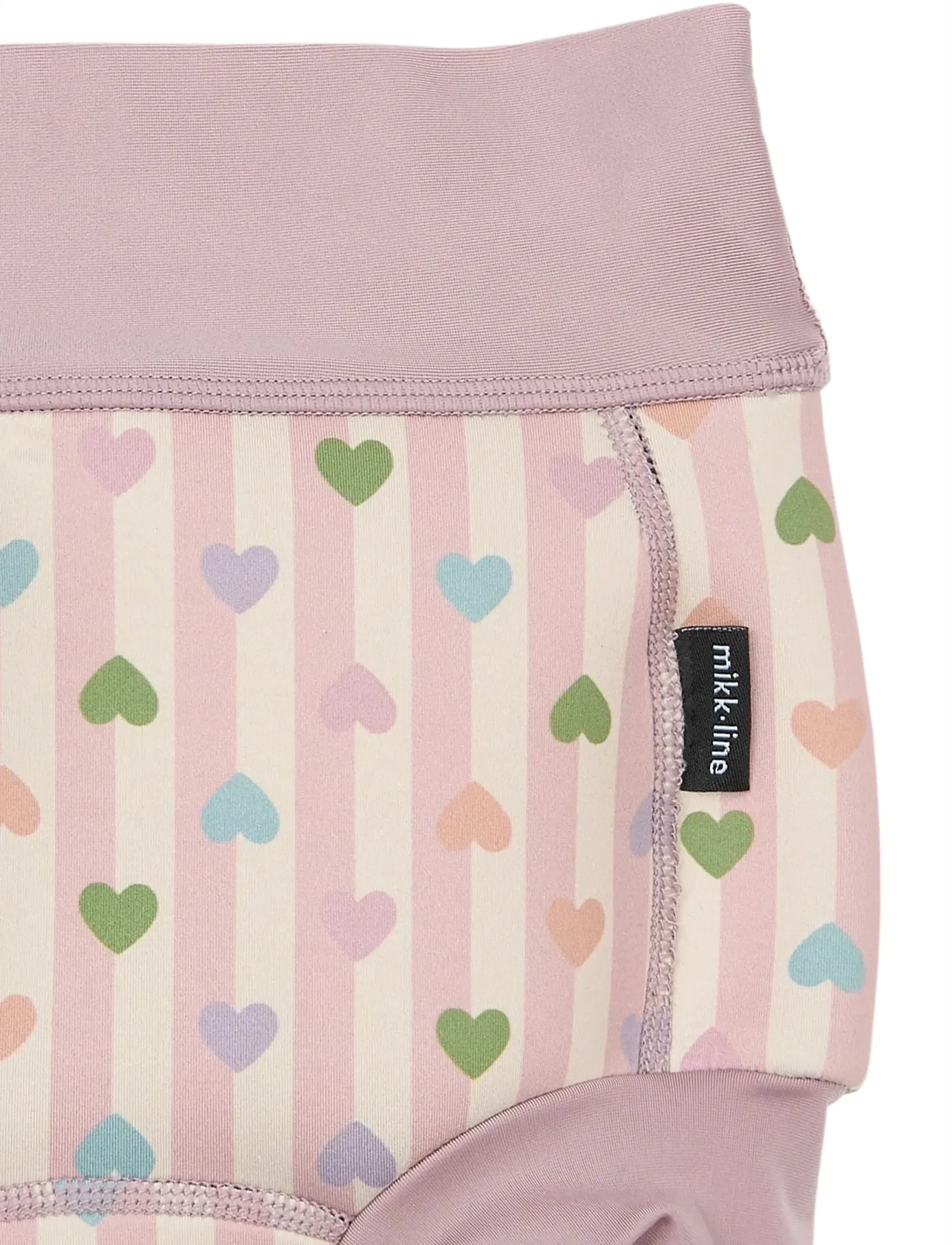 mikk-line - Swim Baby Pant Frill Aop - schwimmwindeln - heart aop - 4
