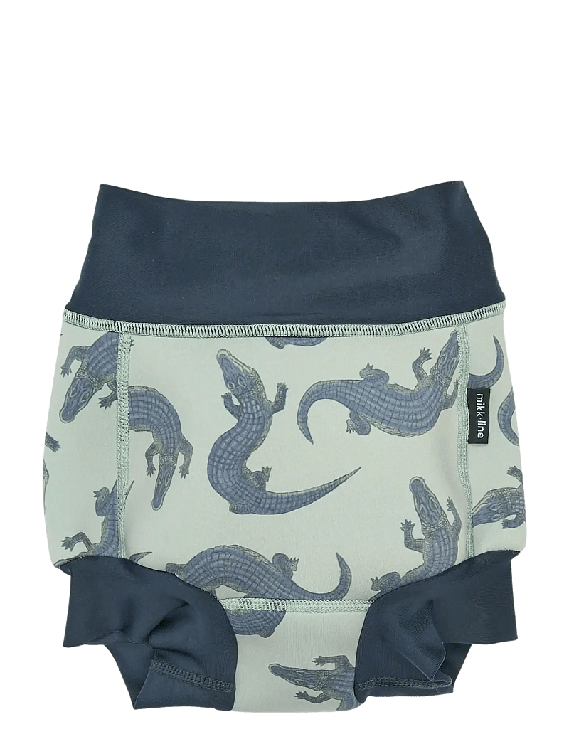 mikk-line - Swim Baby Pant Aop - blebadebukser - croco aop - 1
