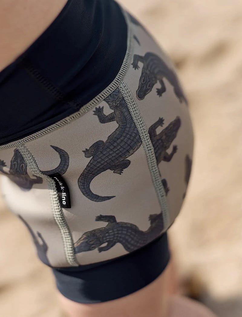 mikk-line - Swim Baby Pant Aop - blebadebukser - croco aop - 3