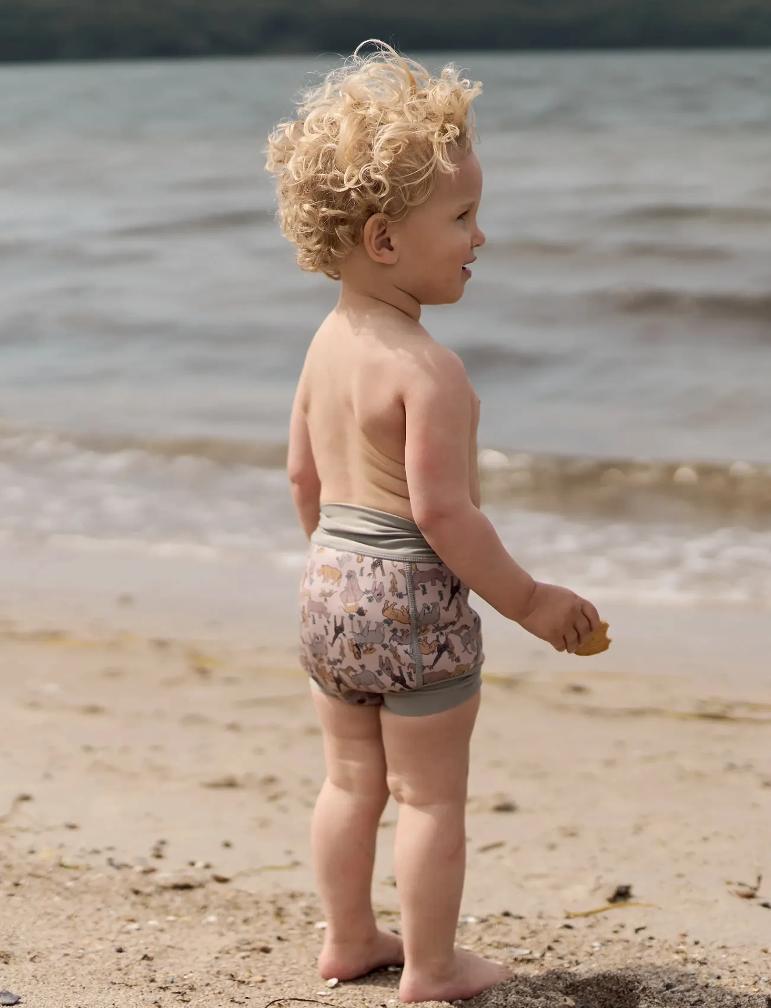 mikk-line Swim Baby Pant Aop, 6-12M, Bademode, Mehrfarbig/gemustert - Nappie Briefs, Kinder