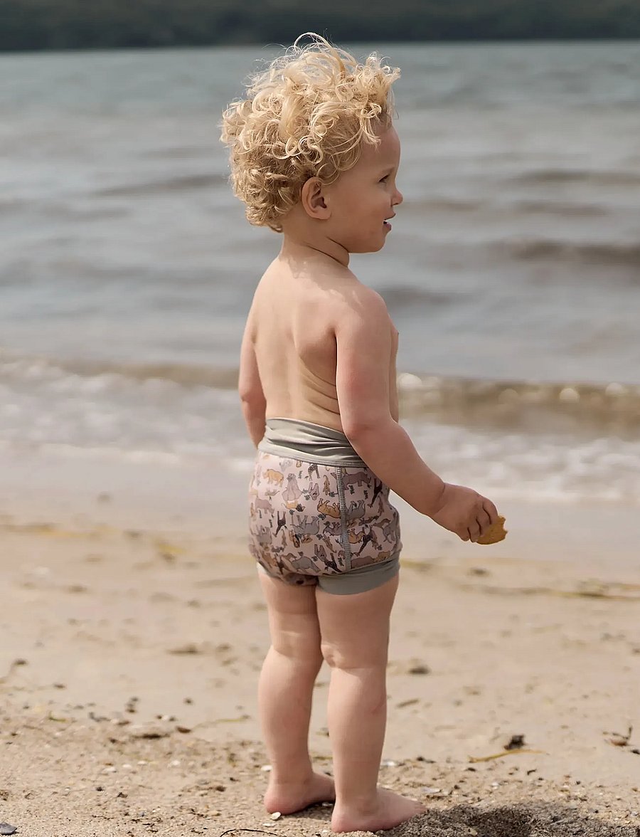 mikk-line - Swim Baby Pant Aop - badblöjor - zoo aop - 0