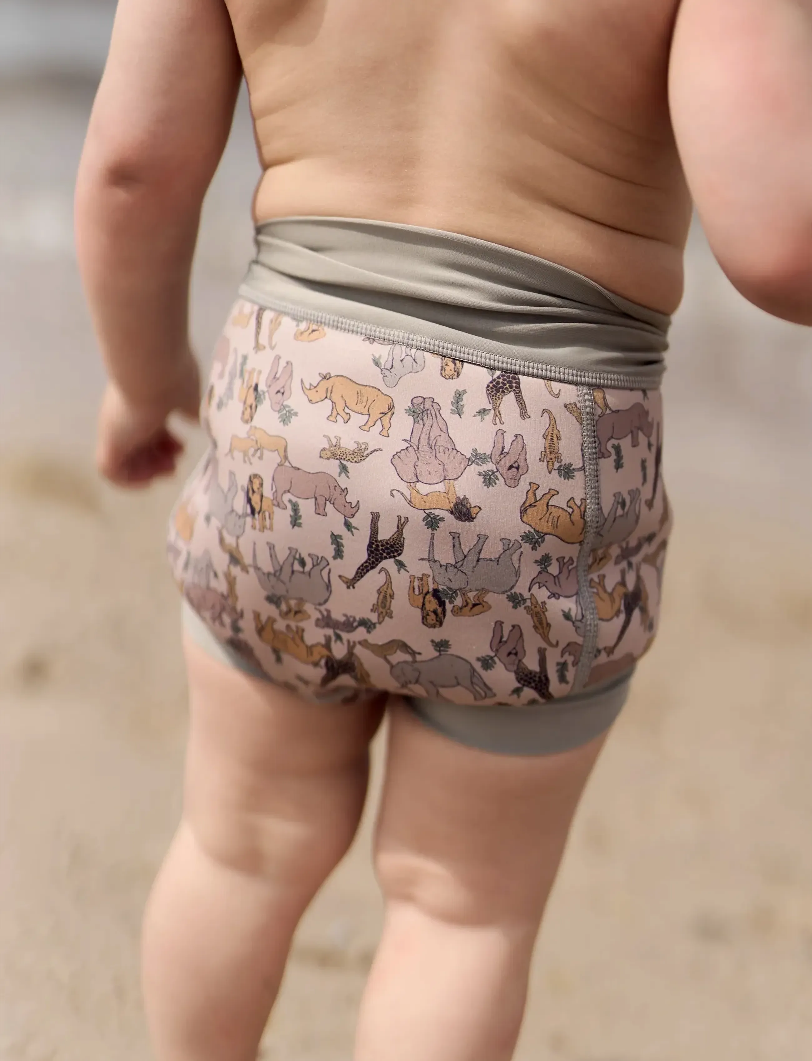mikk-line - Swim Baby Pant Aop - badblöjor - zoo aop - 3