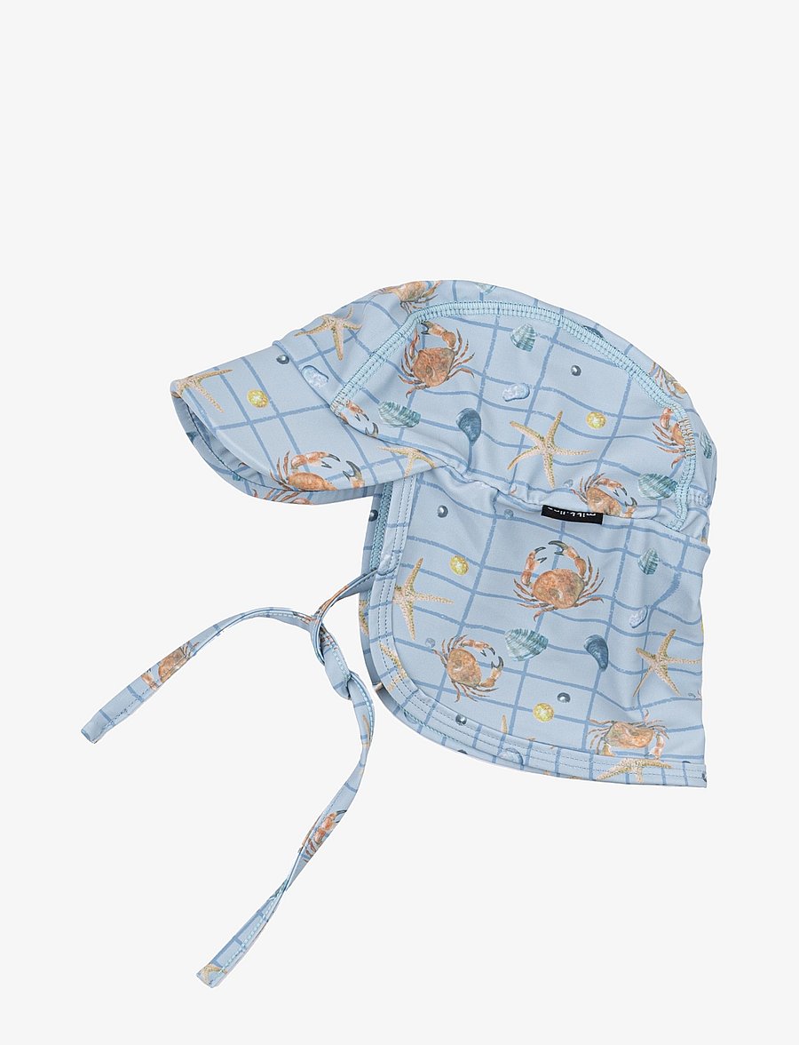 mikk-line - Swim Hat w. Print - Recycled - badekappen - faded denim - 1