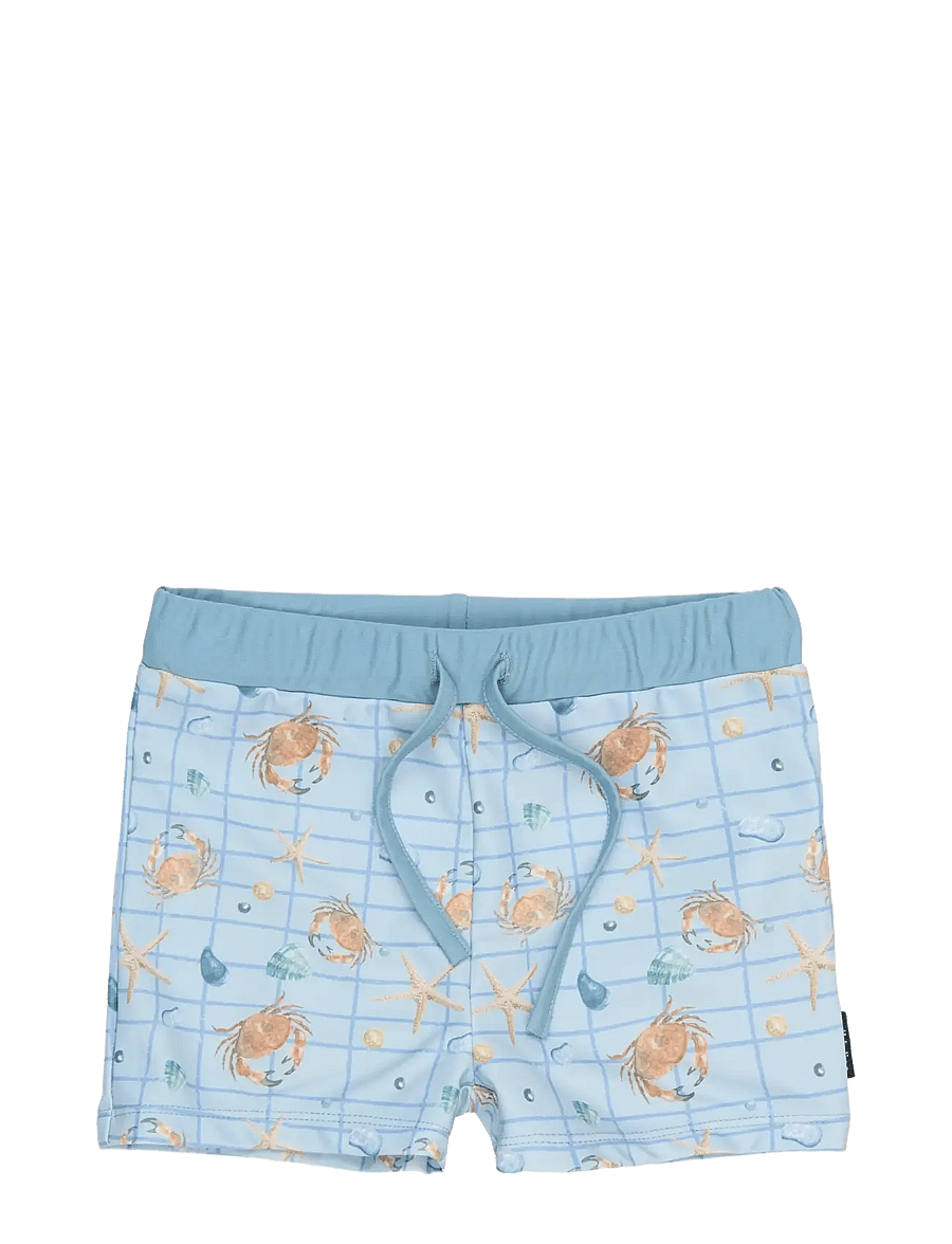 mikk-line - Swim Pant UV Aop - uv-kaitsega riided - faded denim - 0
