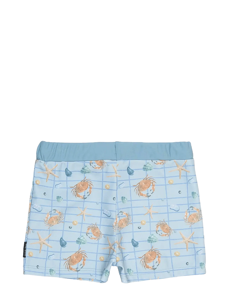 mikk-line - Swim Pant UV Aop - uv-kaitsega riided - faded denim - 1
