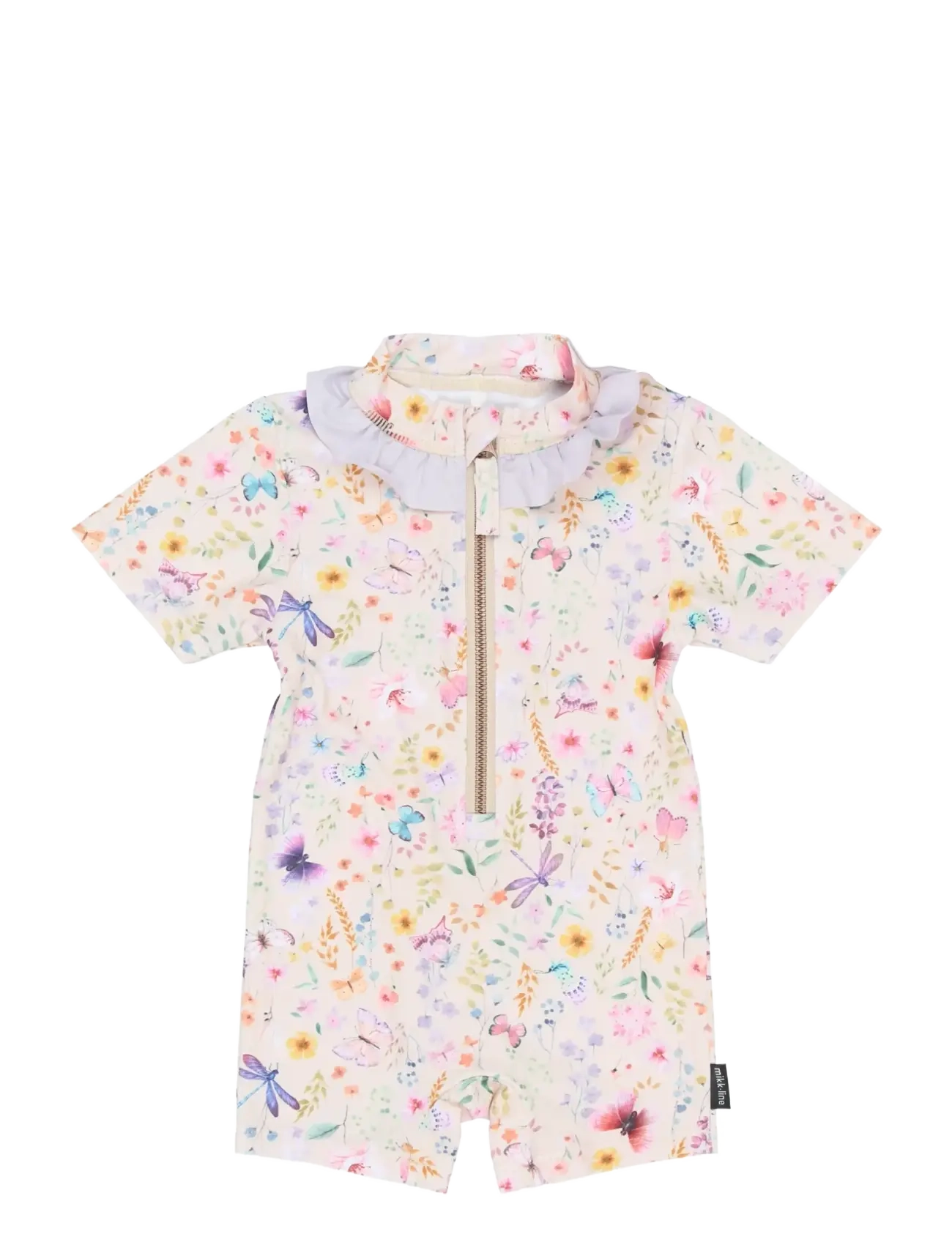 mikk-line Swim Suit UV Frill Aop - Kläder - BUTTERFLY AOP / multi