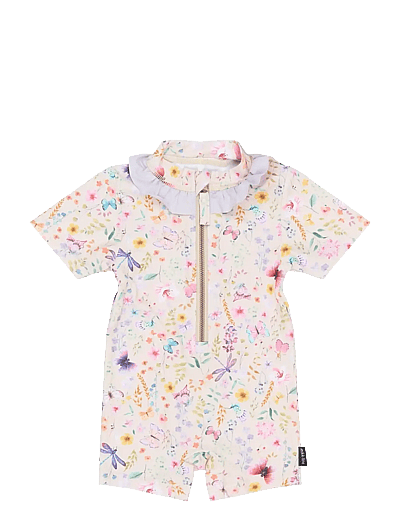 mikk-line Swim Suit UV Frill Aop, GRS - Baby 0 bis 2 Jahren - BUTTERFLY AOP / multi