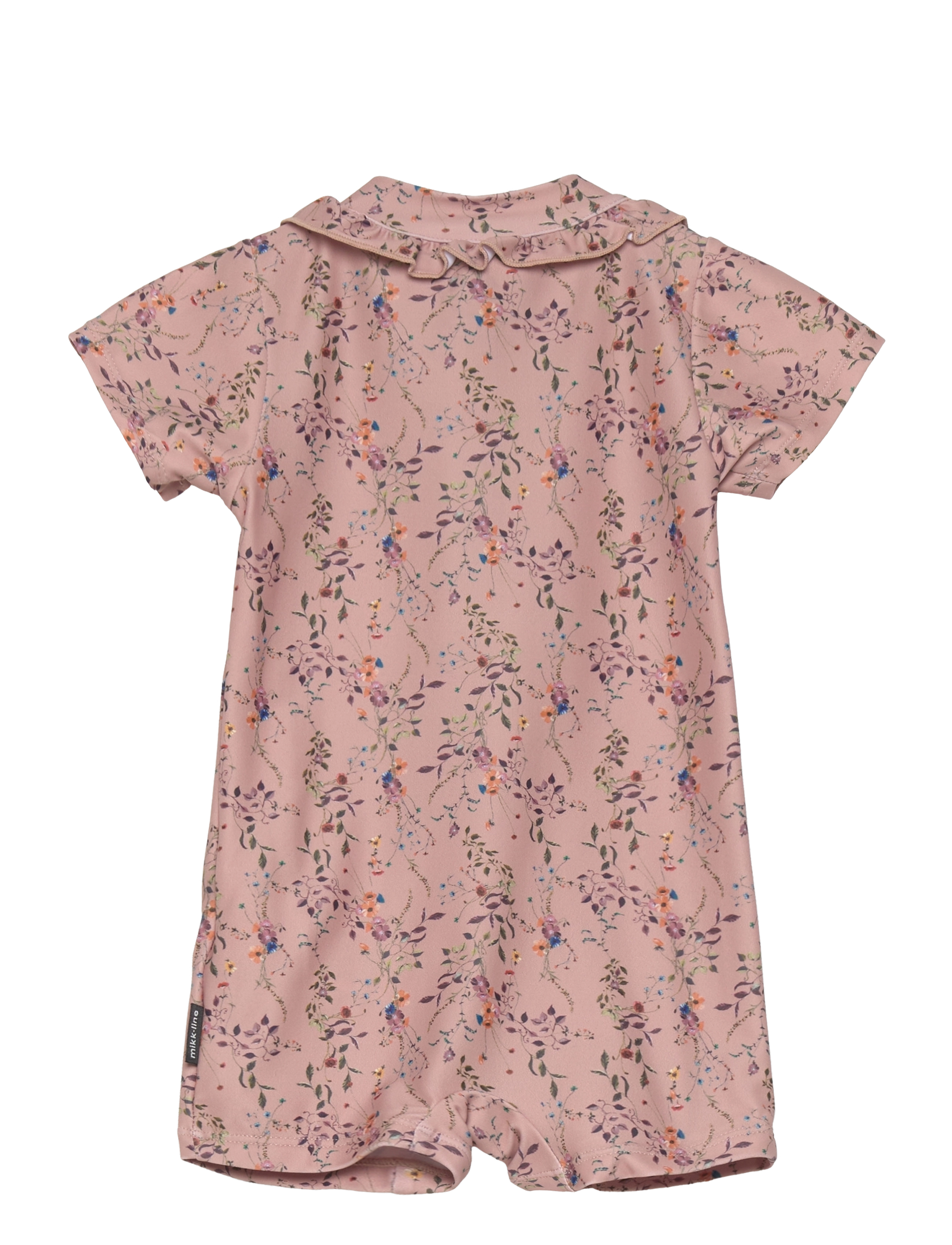 mikk-line - UV Suit Frill Recycled Aop - nougat - 1