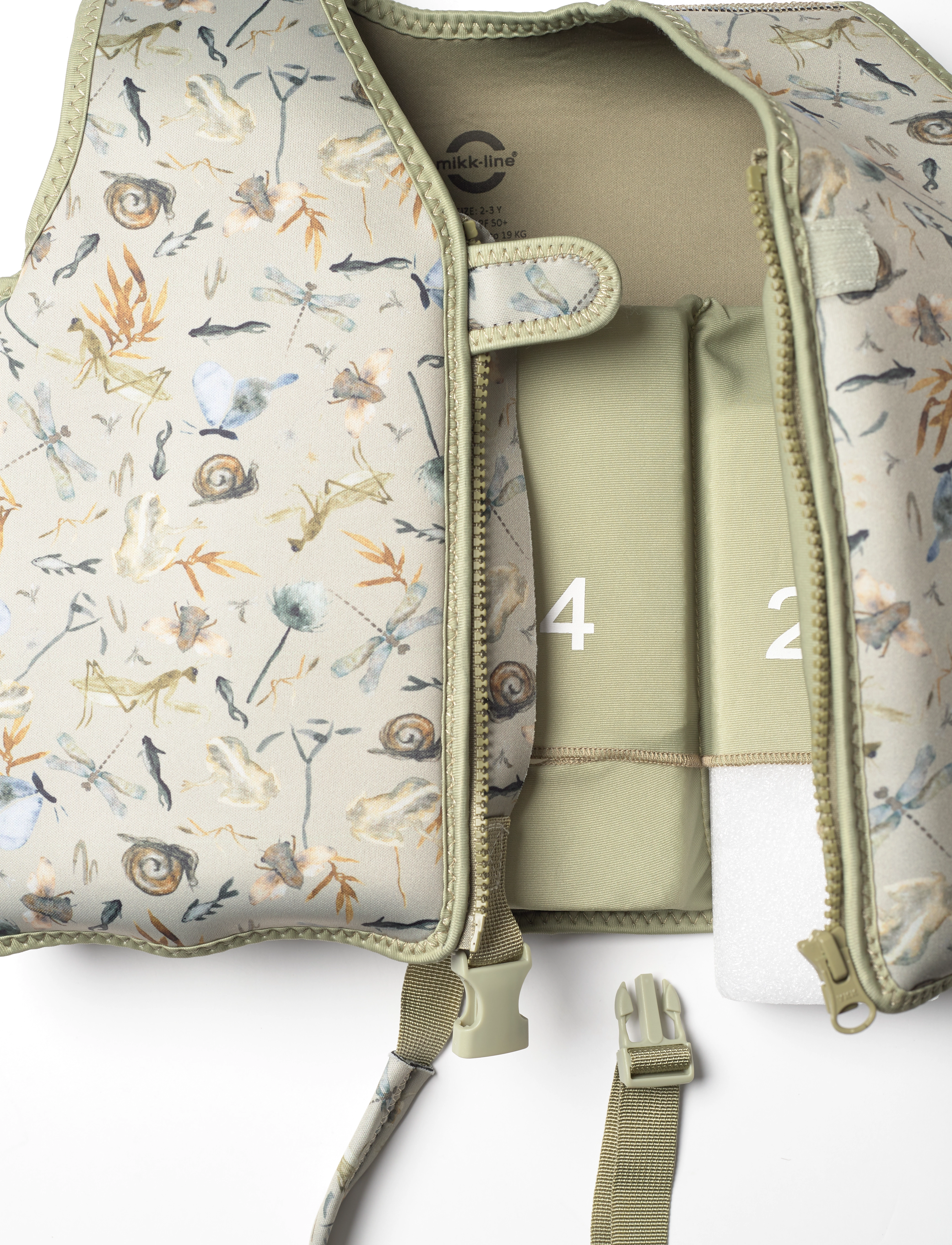 mikk-line - Swim Vest Aop - plaukimo reikmenys - desert sage - 2
