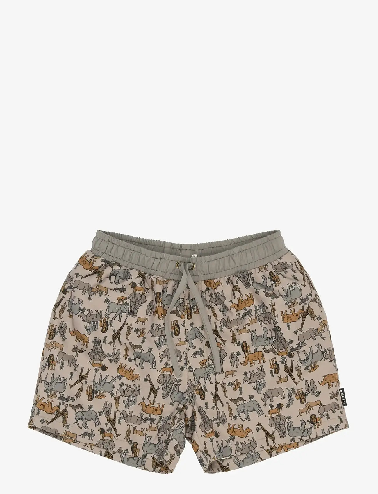 mikk-line - Swim Shorts Aop - uv clothing - zoo aop - 1