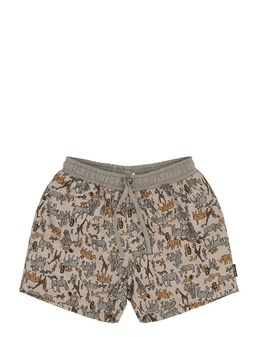 mikk-line - Swim Shorts Aop - uv-kaitsega riided - zoo aop - 1