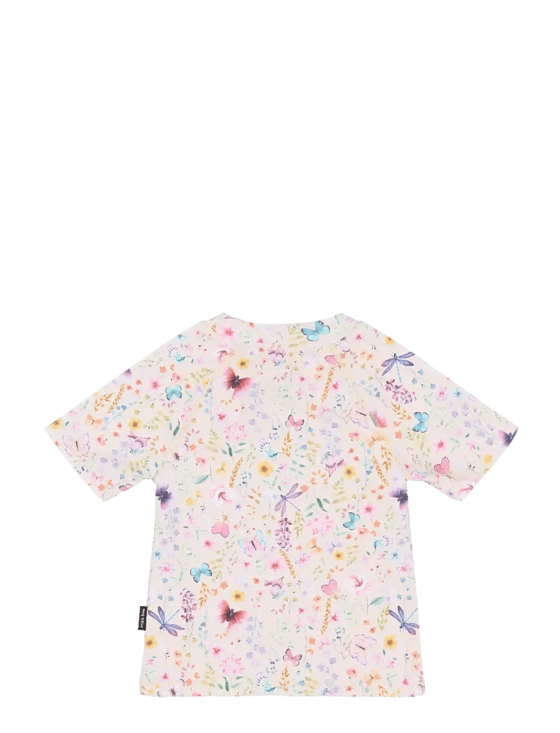 mikk-line - Swim Shirt UV Aop, GRS - sundtoppar - butterfly aop - 1