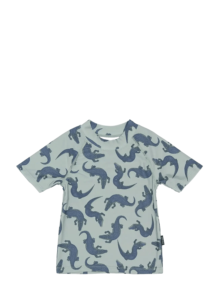mikk-line - Swim Shirt UV Aop, GRS - bade-oberteile - croco aop - 0